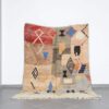 Abstract Boujaad Rug 8.8x6.2 Ft handmade in Morocco with Amazigh motifs