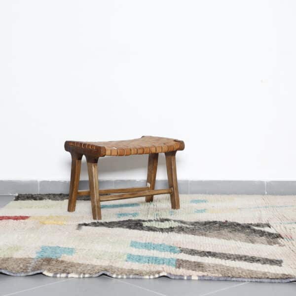 New Boujaad Rug 6.6x6.4 Ft – Handmade Moroccan Wool Rug - Image 4