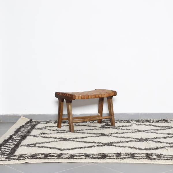 Beni Ourain Rug 9.5x6.1 Ft – Handknotted Moroccan Wool Rug - Image 2