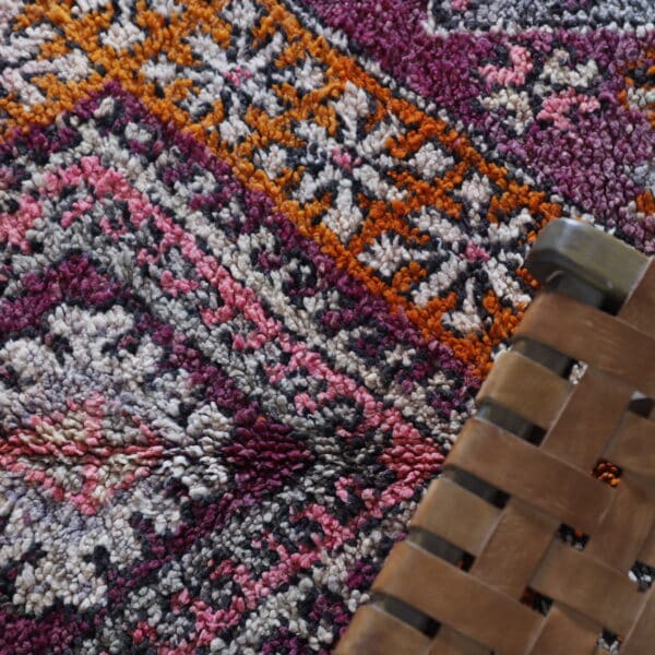 Old Boujaad Rug 10.5x5.9 Ft – Handcrafted Moroccan Wool - Image 4
