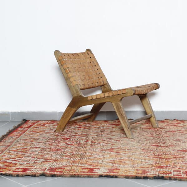 Vintage Beni Mguild 8.3x6.9 Ft – Handknotted Moroccan Wool Rug - Image 2