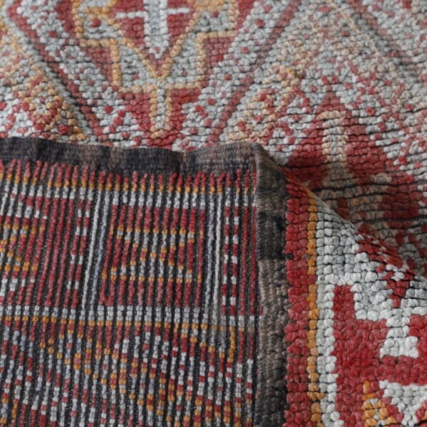 Vintage Beni Mguild 8.3x6.9 Ft – Handknotted Moroccan Wool Rug - Image 5