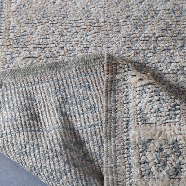 Vintage Beni Mguild 9.0x8.2 Ft – Handknotted Moroccan Wool Rug - Image 2