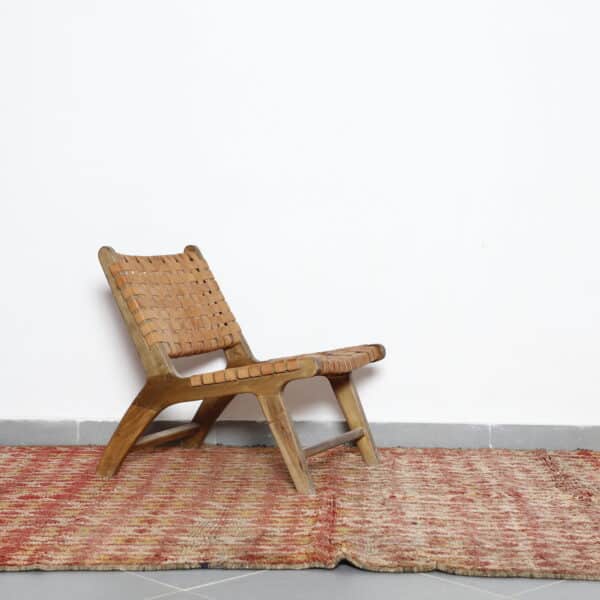 Vintage Beni Mguild 8.5x5.6 Ft – Handknotted Moroccan Wool Rug - Image 7