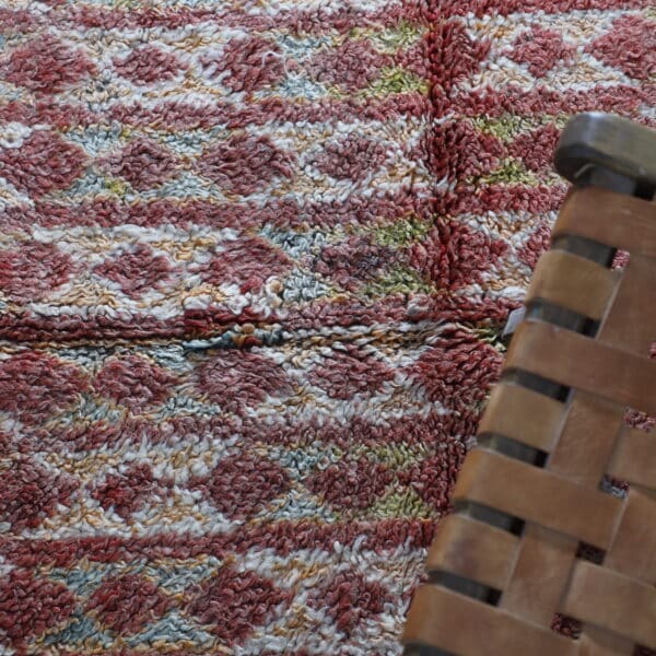 Vintage Beni Mguild 8.5x5.6 Ft – Handknotted Moroccan Wool Rug - Image 8