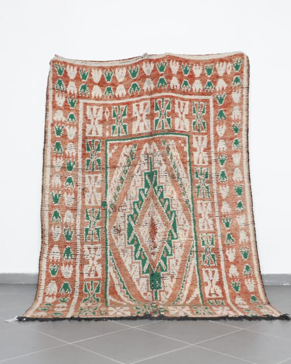 Beni Mguild 8.7x6.1 Ft handknotted in Morocco with tribal Amazigh motifs