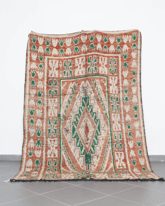 Beni Mguild 8.7x6.1 Ft handknotted in Morocco with tribal Amazigh motifs
