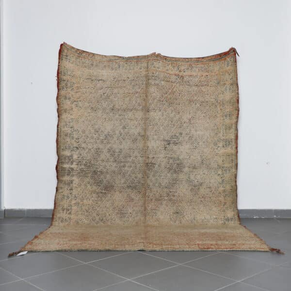 Vintage Beni Mguild 9.6x6.8 Ft handknotted in Morocco with tribal Amazigh motifs