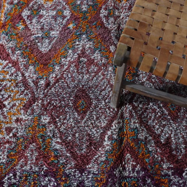 Vintage Zayan 9.5x5.7 Ft – Handknotted Moroccan Wool Rug - Image 8
