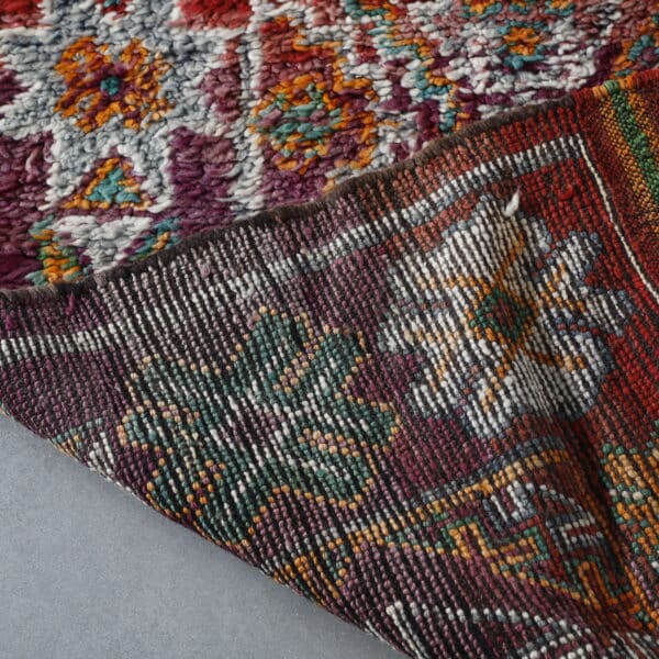 Vintage Zayan 9.5x5.7 Ft – Handknotted Moroccan Wool Rug - Image 5