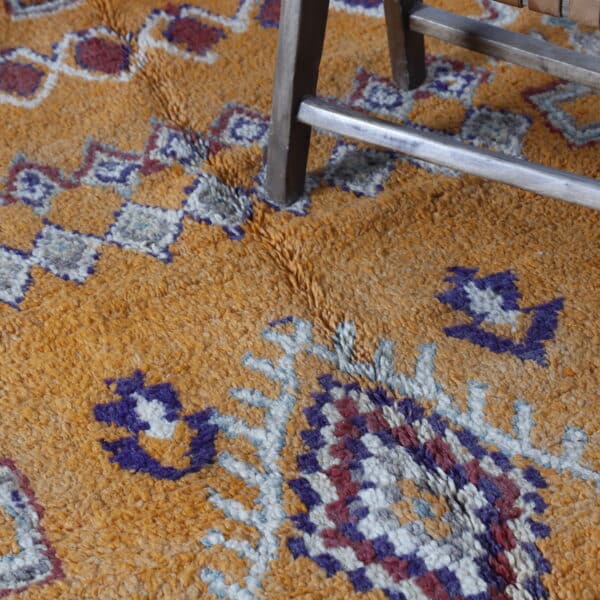 Vintage Rhamna Rug 12.5x5.1 Ft – Handknotted Moroccan Wool - Image 7