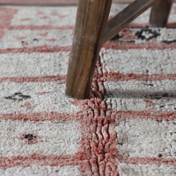 Vintage Boujaad Square 7.2x5.4 Ft – Handknotted Moroccan Wool - Image 2