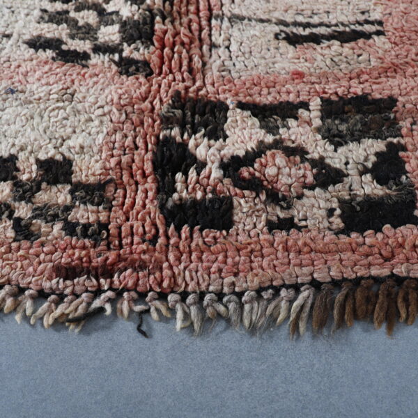 Vintage Boujaad Square 7.2x5.4 Ft – Handknotted Moroccan Wool - Image 3