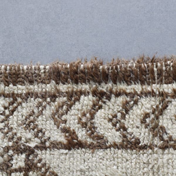 Long Unique Beni Ourain Carpet 13.0x5.6 Ft – Handknotted Wool - Image 6