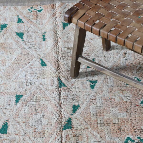 Vintage Zayan Moroccan Rug 9.6x5.8 Ft – Handknotted Wool - Image 3