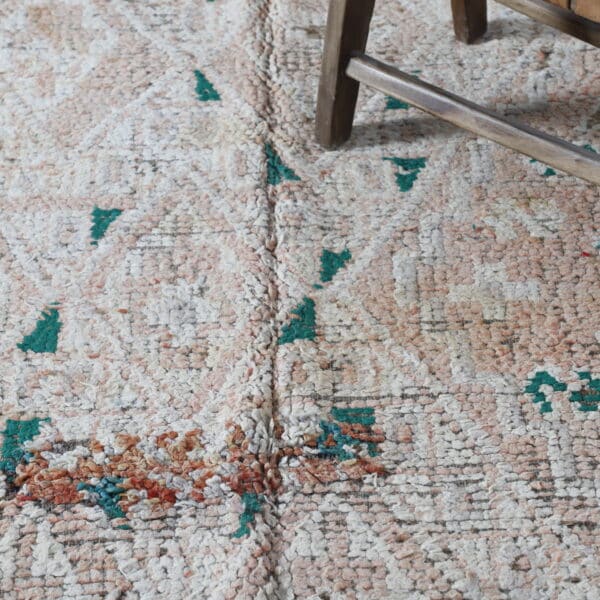Vintage Zayan Moroccan Rug 9.6x5.8 Ft – Handknotted Wool - Image 5
