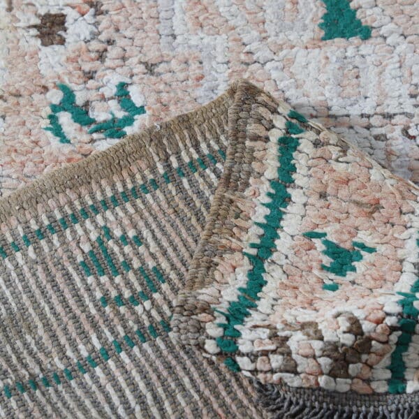 Vintage Zayan Moroccan Rug 9.6x5.8 Ft – Handknotted Wool - Image 7