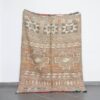 Vintage Boujaad Rug 7.5x5.6 Ft handknotted in Morocco with tribal motifs