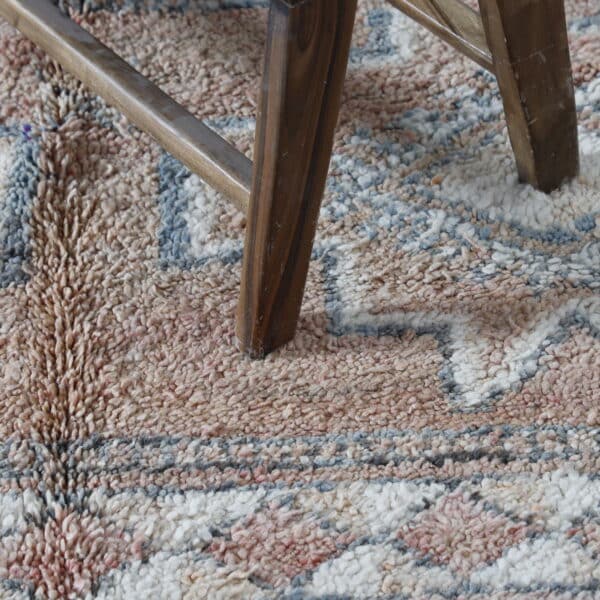 Vintage Boujaad Rug 7.5x5.6 Ft – Handknotted Moroccan Wool - Image 7