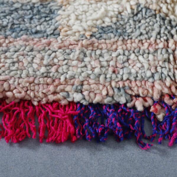 Vintage Boujaad Rug 7.5x5.6 Ft – Handknotted Moroccan Wool - Image 2