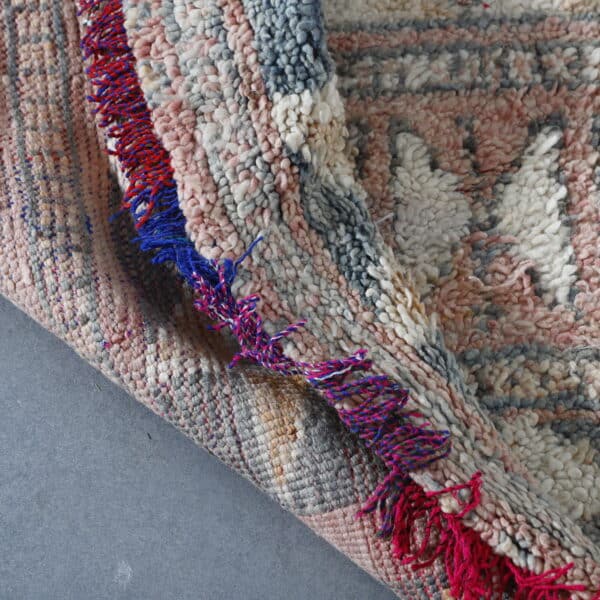 Vintage Boujaad Rug 7.5x5.6 Ft – Handknotted Moroccan Wool - Image 4