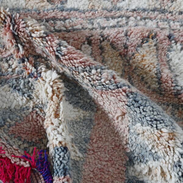 Vintage Boujaad Rug 7.5x5.6 Ft – Handknotted Moroccan Wool - Image 5