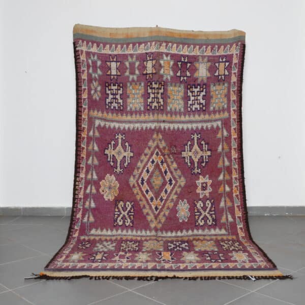 Old Bousbaa Rug 10.0x5.2 Ft handknotted in Morocco