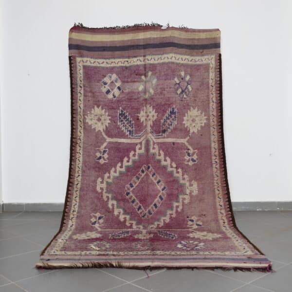 Oulad Bousbaa Vintage Rug 10.8x5.5 Ft handknotted in Morocco