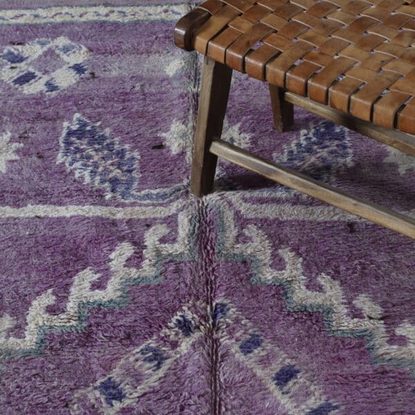 Oulad Bousbaa Vintage Rug 10.8x5.5 Ft – Handknotted Wool - Image 7