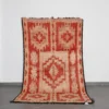 Vintage Faded Red Boujaad Rug 9.1x5.2 Ft handknotted in Morocco