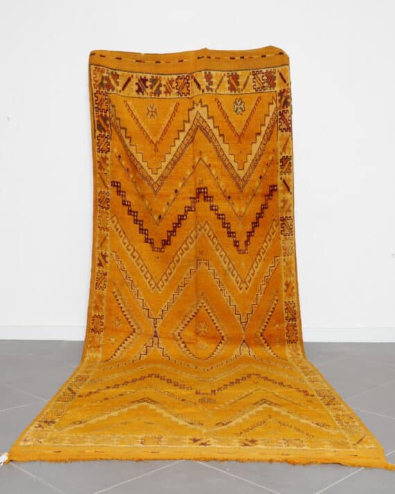 Vintage Tammassine Rug 12.2x4.7 Ft handknotted in Morocco