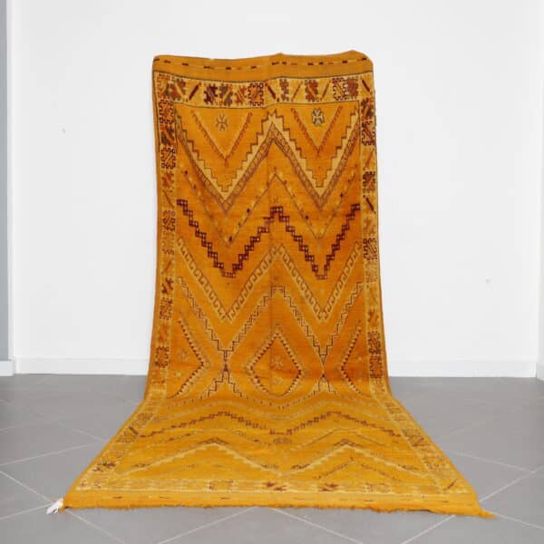Vintage Tammassine Rug 12.2x4.7 Ft handknotted in Morocco