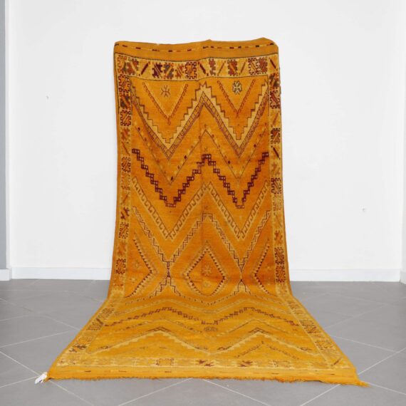 Vintage Tammassine Rug 12.2x4.7 Ft handknotted in Morocco