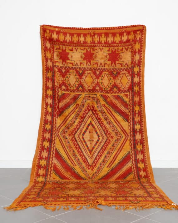 Taznakht Rug 9.3x4.5 Ft handcrafted in Morocco from soft wool