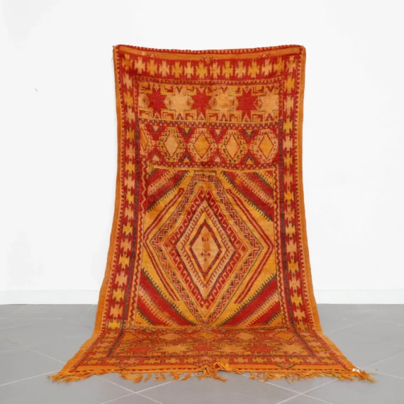 Very Old Taznakht Rug 9.3x4.5 Ft – Antique Soft Wool