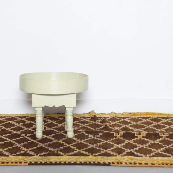 Checkered Taznakht Rug 10.3x4.3 Ft – Vintage Moroccan Wool - Image 4