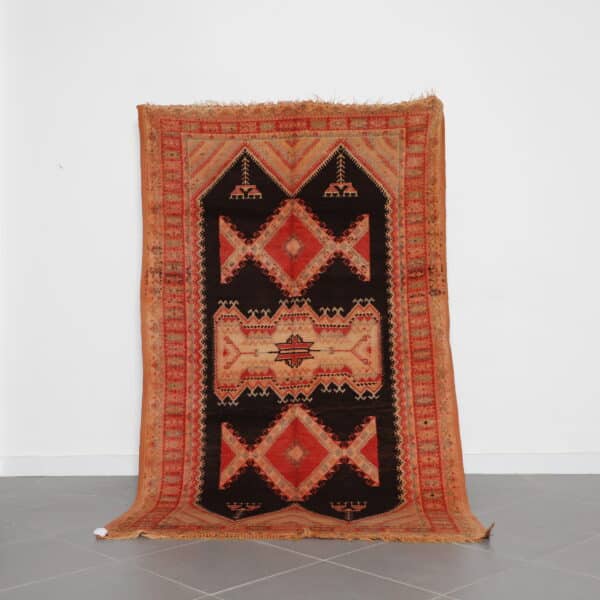 Vintage Taznakht Rug with Hannouka Jewish design