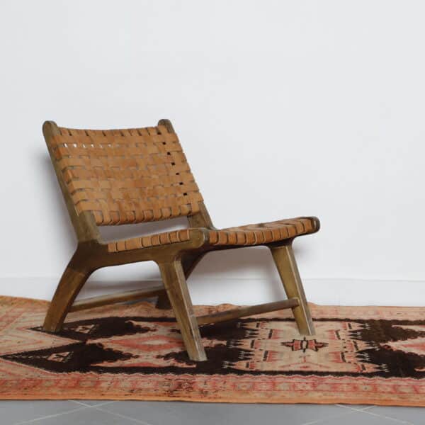 Vintage Taznakht Rug Hannouka Design 7.9x4.9 Ft - Image 5