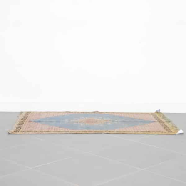 Vintage Taznakht Faded Blue Rug 4.7x3.1 Ft – Handmade - Image 2
