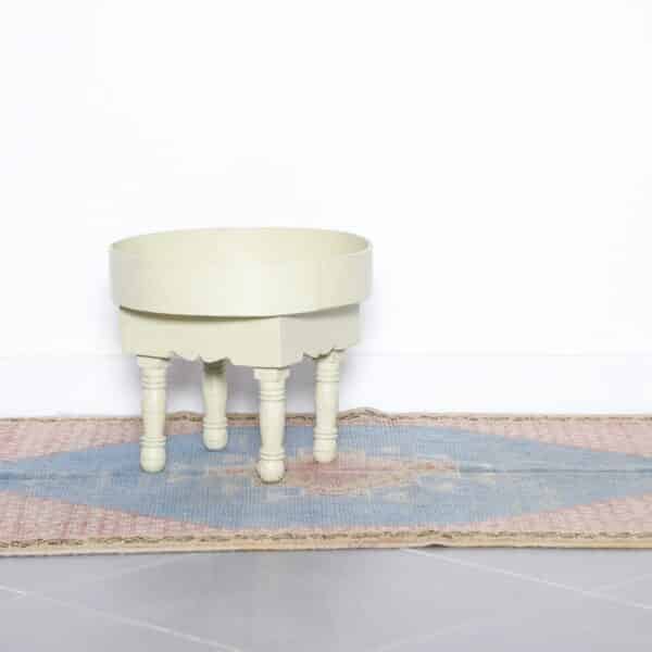 Vintage Taznakht Faded Blue Rug 4.7x3.1 Ft – Handmade - Image 3