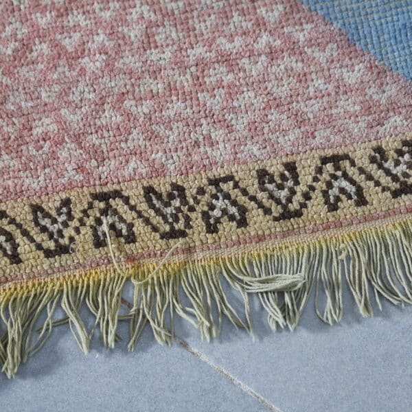 Vintage Taznakht Faded Blue Rug 4.7x3.1 Ft – Handmade - Image 4