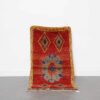 Very Soft Red Taznakht Rug 5.2x2.7 Ft handcrafted in Morocco