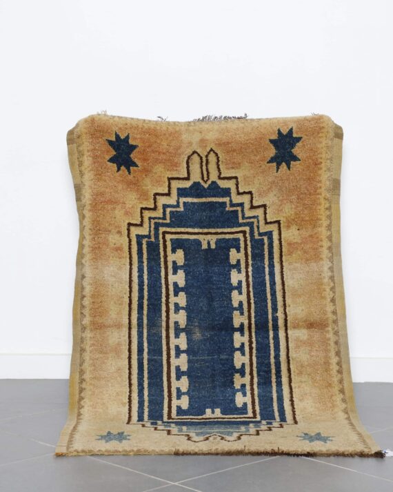 Vintage Taznakht Rug 5.4x3.4 Ft handcrafted in Morocco