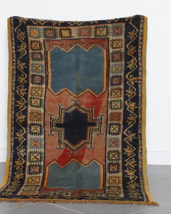 Old Taznakht Rug 5.1x3.1 Ft handcrafted in Morocco