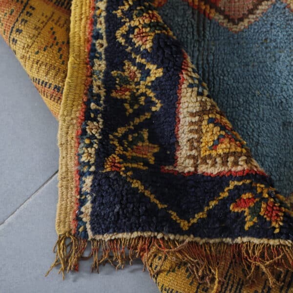 Old Taznakht Rug 5.1x3.1 Ft – Vintage Moroccan Carpet - Image 4