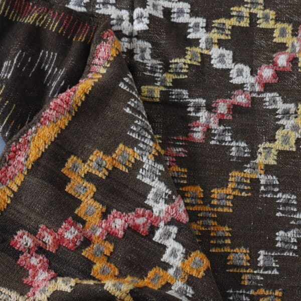 Checkered Glaoui Rug 7.9x5.2 Ft – Handwoven Moroccan Rug - Image 3