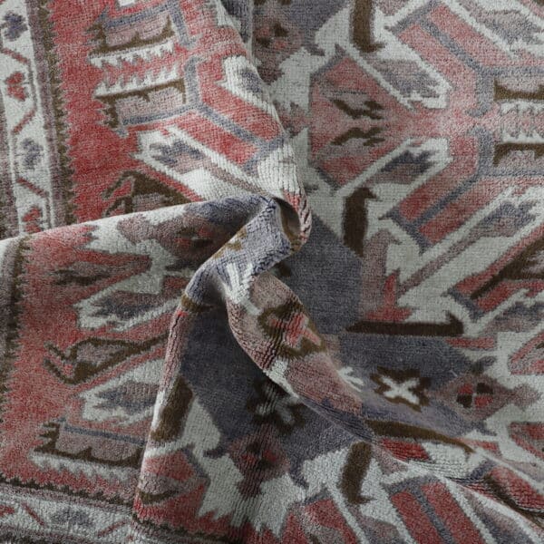 Vintage Persian Rug 6.7x3.4 Ft – Authentic Woven Carpet - Image 5