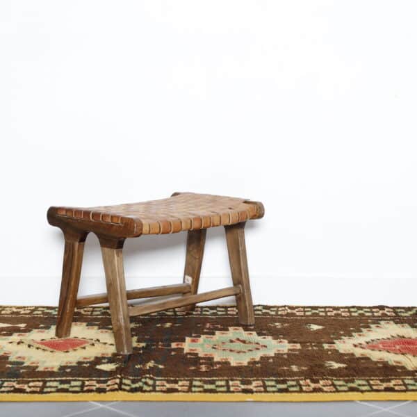 Vintage Taznakht Rug 7.5x3.7 Ft – Handcrafted Moroccan Wool - Image 5