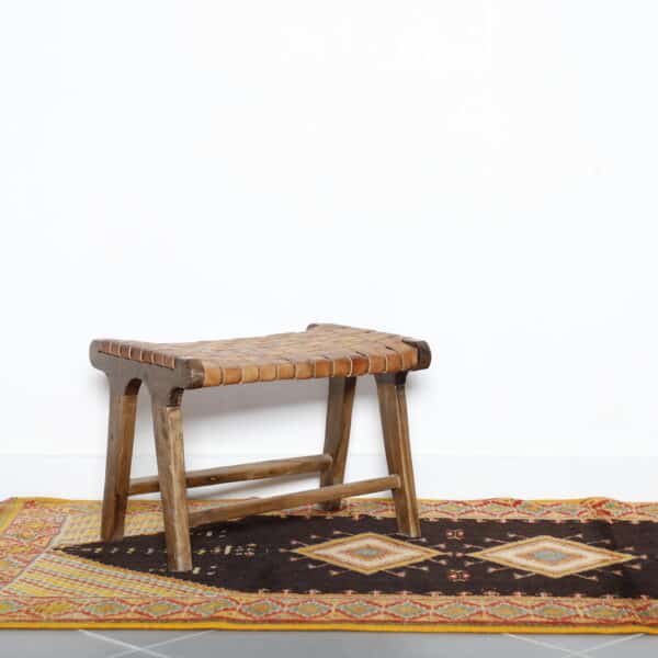 Black Taznakht Rug 6.4x3.5 Ft – Handcrafted Moroccan Wool - Image 4