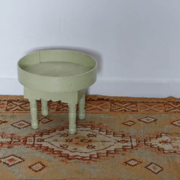 Faded Turkish Rug – Vintage Handcrafted Floor Piece - Image 4